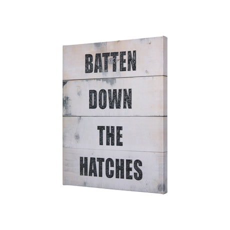 Batten Down The Hatches by Mercana Studio a Hand Embellished Textured Canvas from Mercana - Luna Furniture