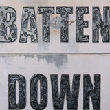 Batten Down The Hatches by Mercana Studio a Hand Embellished Textured Canvas from Mercana - Luna Furniture