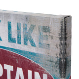 Work Like a Captain by Mercana Studio a Hand Embellished Textured Canvas from Mercana - Luna Furniture