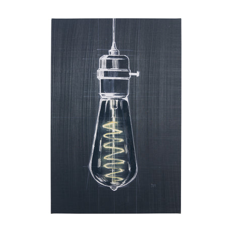 Bright Idea I by Mercana Studio a Hand Embellished Textured Canvas from Mercana - Luna Furniture