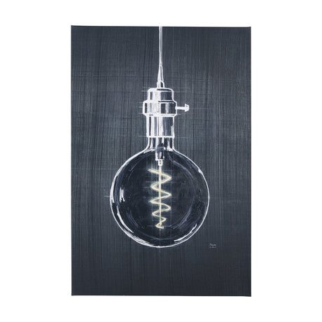 Bright Idea II by Mercana Studio a Hand Embellished Textured Canvas from Mercana - Luna Furniture