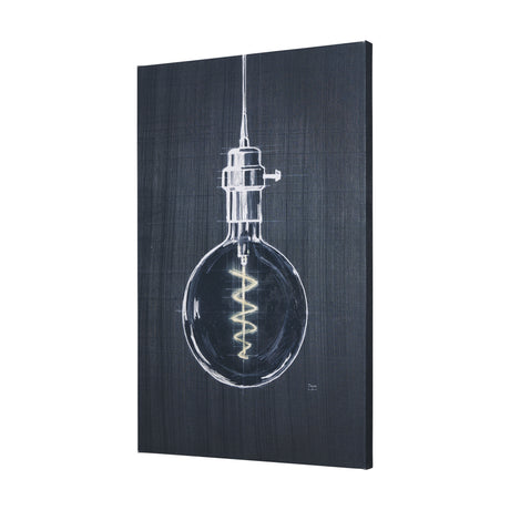 Bright Idea II by Mercana Studio a Hand Embellished Textured Canvas from Mercana - Luna Furniture