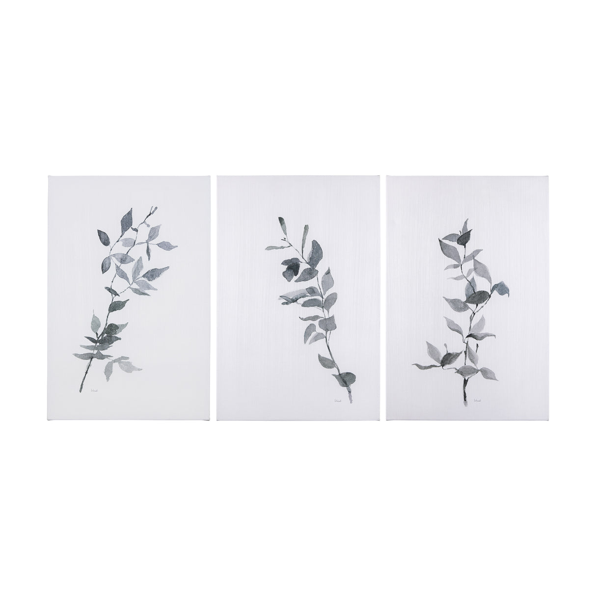 Leaf Shadow III by Mercana Studio a Hand Embellished Textured Canvas from Mercana - Luna Furniture