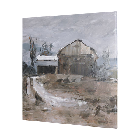 Late Autumn in Countryside II by Mercana Studio a Hand Embellished Textured Canvas from Mercana - Luna Furniture