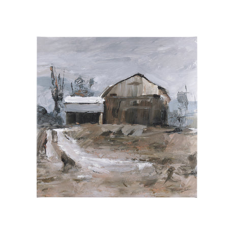 Late Autumn in Countryside II by Mercana Studio a Hand Embellished Textured Canvas from Mercana - Luna Furniture