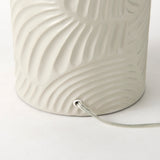 Quinn 19.0L x 19.0W x 24.6H Beige Base W/Navy Fabric Shade Table Lamp from Mercana - Luna Furniture