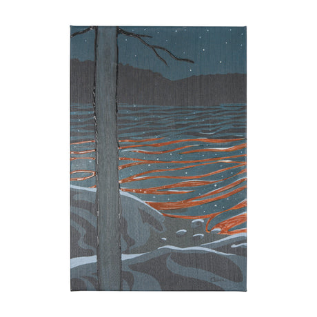 Sea bay at nitght I by Mercana Studio a Hand Embellished Textured Canvas from Mercana - Luna Furniture