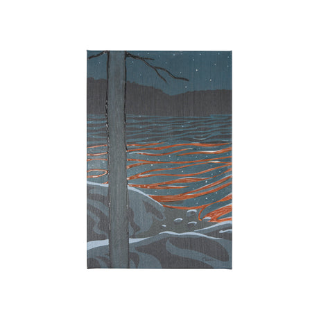 Sea bay at nitght I by Mercana Studio a Hand Embellished Textured Canvas from Mercana - Luna Furniture