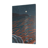 Sea bay at nitght II by Mercana Studio a Hand Embellished Textured Canvas from Mercana - Luna Furniture