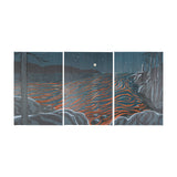 Sea bay at nitght II by Mercana Studio a Hand Embellished Textured Canvas from Mercana - Luna Furniture