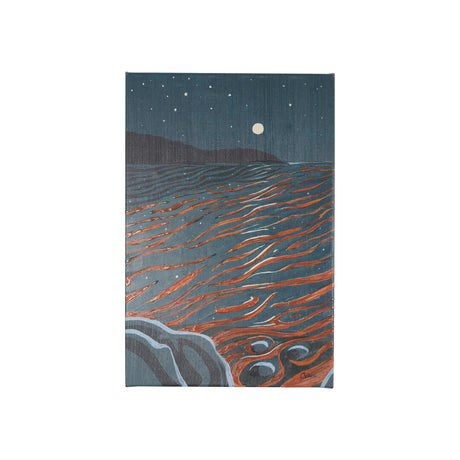 Sea bay at nitght II by Mercana Studio a Hand Embellished Textured Canvas from Mercana - Luna Furniture