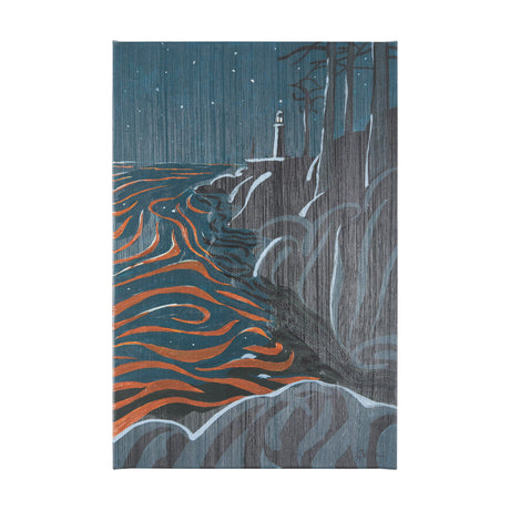Sea bay at nitght III by Mercana Studio a Hand Embellished Textured Canvas from Mercana - Luna Furniture