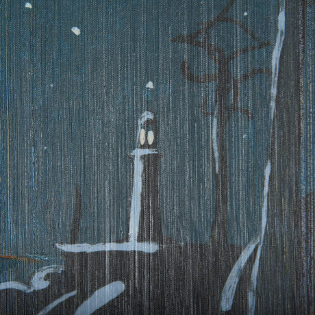 Sea bay at nitght III by Mercana Studio a Hand Embellished Textured Canvas from Mercana - Luna Furniture