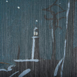 Sea bay at nitght III by Mercana Studio a Hand Embellished Textured Canvas from Mercana - Luna Furniture