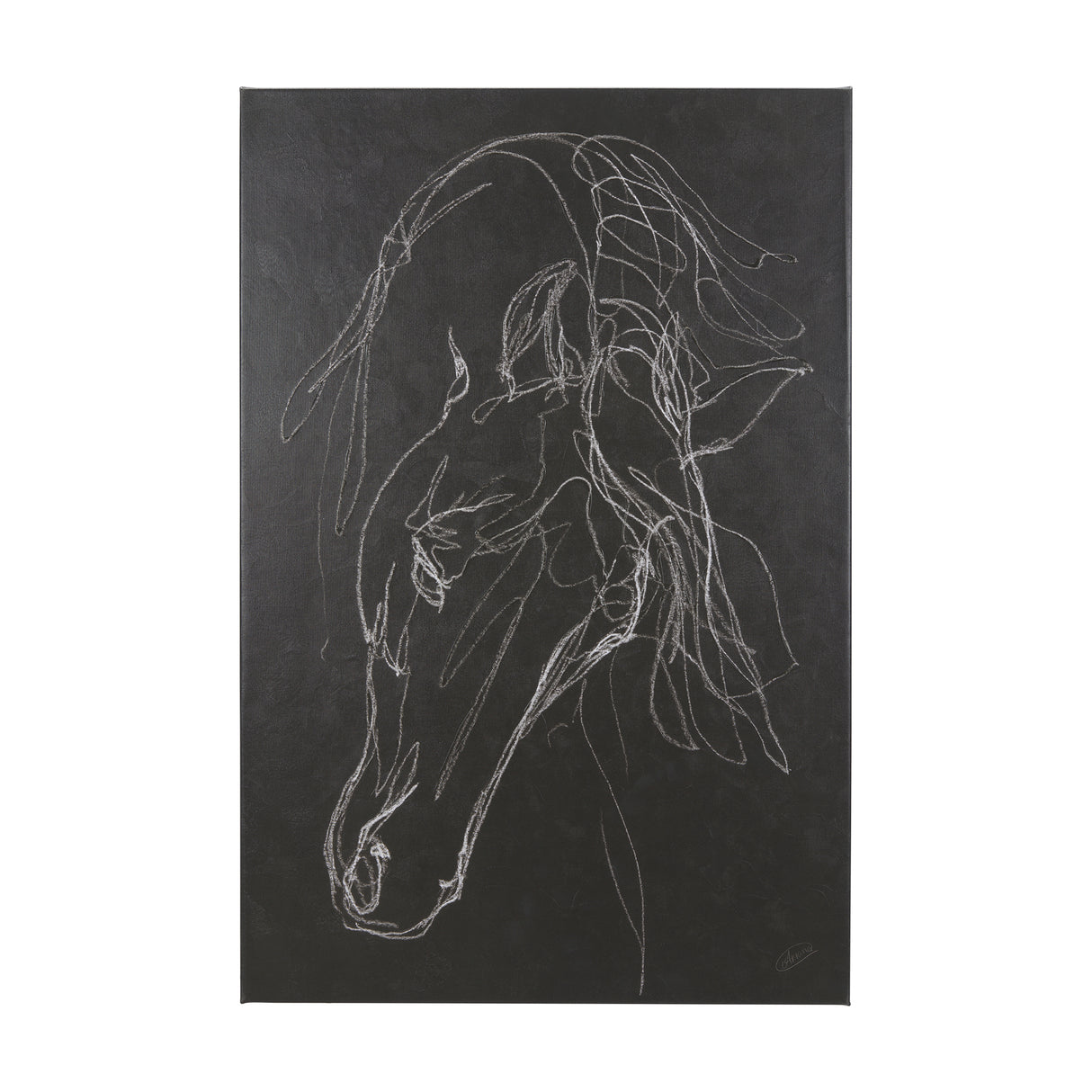 Andalusian Dark I by Mercana Studio a Hand Embellished Textured Canvas from Mercana - Luna Furniture