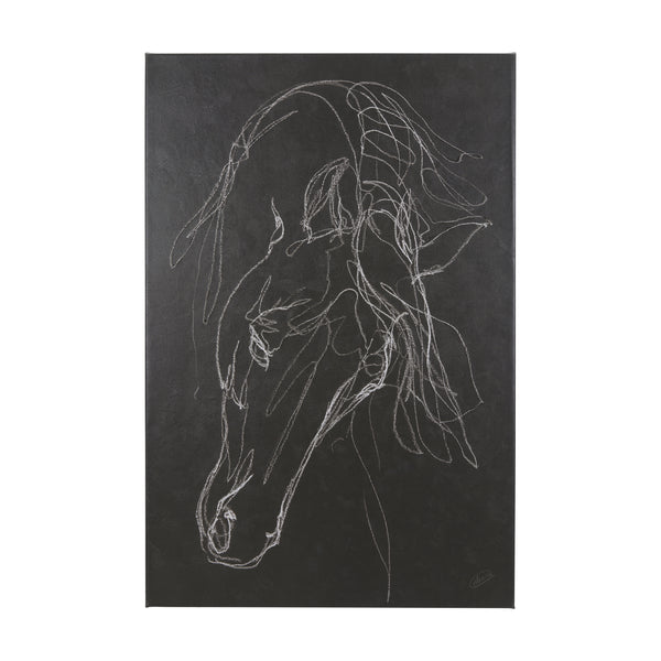 Andalusian Dark I by Mercana Studio a Hand Embellished Textured Canvas