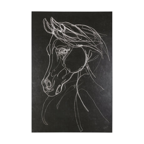 Arabian Dark II by Mercana Studio a Hand Embellished Textured Canvas from Mercana - Luna Furniture