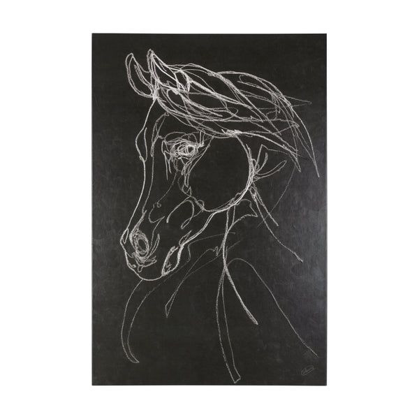 Arabian Dark II by Mercana Studio a Hand Embellished Textured Canvas