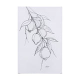 Lemon Branch I by Mercana Studio a Hand Embellished Textured Canvas from Mercana - Luna Furniture