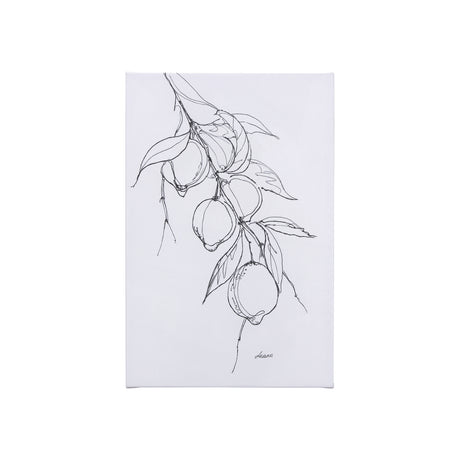 Lemon Branch I by Mercana Studio a Hand Embellished Textured Canvas from Mercana - Luna Furniture