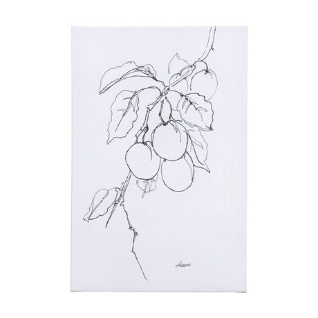 Plum Branch II by Mercana Studio a Hand Embellished Textured Canvas from Mercana - Luna Furniture