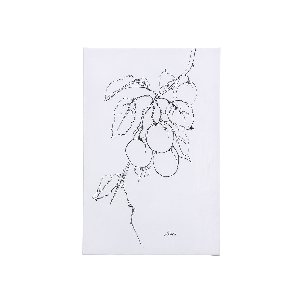 Plum Branch II by Mercana Studio a Hand Embellished Textured Canvas from Mercana - Luna Furniture