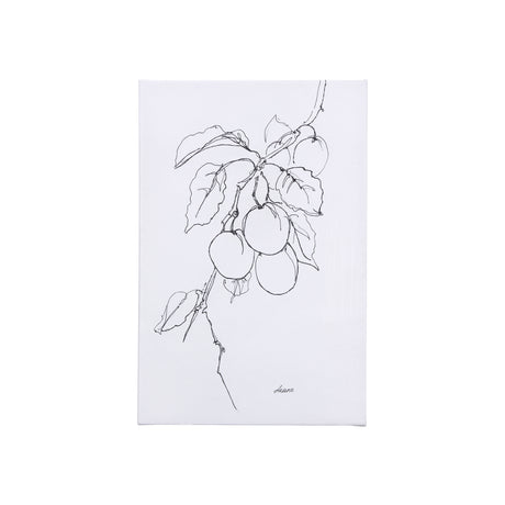 Plum Branch II by Mercana Studio a Hand Embellished Textured Canvas from Mercana - Luna Furniture
