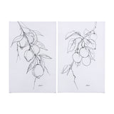 Plum Branch II by Mercana Studio a Hand Embellished Textured Canvas from Mercana - Luna Furniture