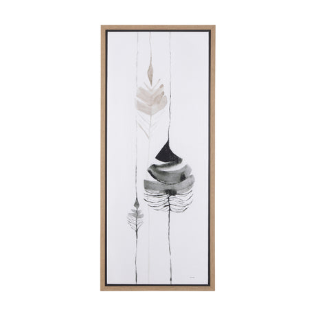Rain of Leaf I by Mercana Studio a Hand Embellished Textured Framed Canvas from Mercana - Luna Furniture