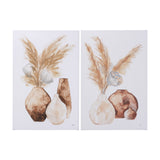 Vase Gray Pods by Mercana Studio a Hand Embellished Textured Canvas from Mercana - Luna Furniture