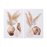 Vase Gray Pods by Mercana Studio a Hand Embellished Textured Canvas from Mercana - Luna Furniture