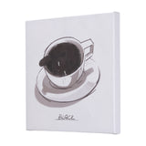 Coffee Cat I by Mercana Studio a Hand Embellished Textured Canvas from Mercana - Luna Furniture