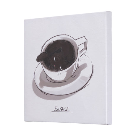 Coffee Cat I by Mercana Studio a Hand Embellished Textured Canvas from Mercana - Luna Furniture