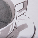 Coffee Cat I by Mercana Studio a Hand Embellished Textured Canvas from Mercana - Luna Furniture