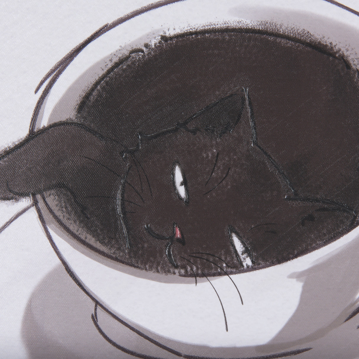 Coffee Cat I by Mercana Studio a Hand Embellished Textured Canvas from Mercana - Luna Furniture