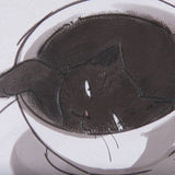 Coffee Cat I by Mercana Studio a Hand Embellished Textured Canvas from Mercana - Luna Furniture