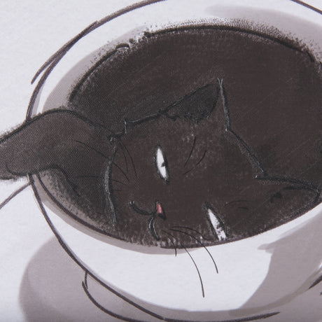 Coffee Cat I by Mercana Studio a Hand Embellished Textured Canvas from Mercana - Luna Furniture