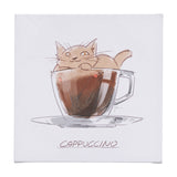 Coffee Cat II by Mercana Studio a Hand Embellished Textured Canvas from Mercana - Luna Furniture