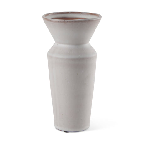 Esme 4.5L x 4.5W x 10.4H Whitewashed Ceramic Vase from Mercana - Luna Furniture