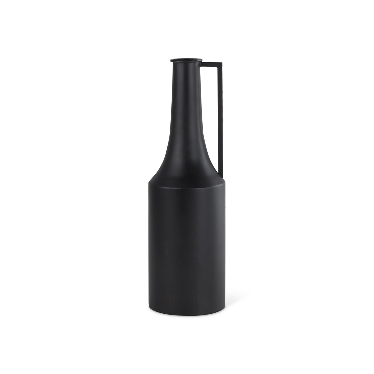 Aubrey Medium 18.0H Black Iron Flower Jug Vase from Mercana - Luna Furniture