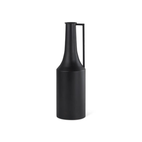 Aubrey Medium 18.0H Black Iron Flower Jug Vase from Mercana - Luna Furniture