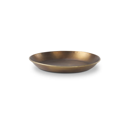 Eagan 16.0L x 16.0W x 1.5H Brass Aluminium Tray Small from Mercana - Luna Furniture