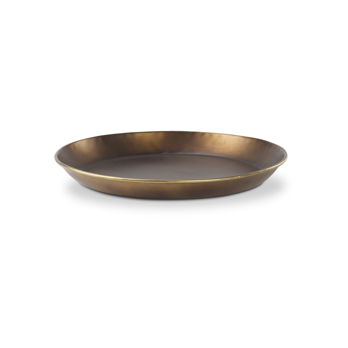 Eagan 20.0L x 20.0W x 1.8H Brass Aluminium Tray Medium from Mercana - Luna Furniture