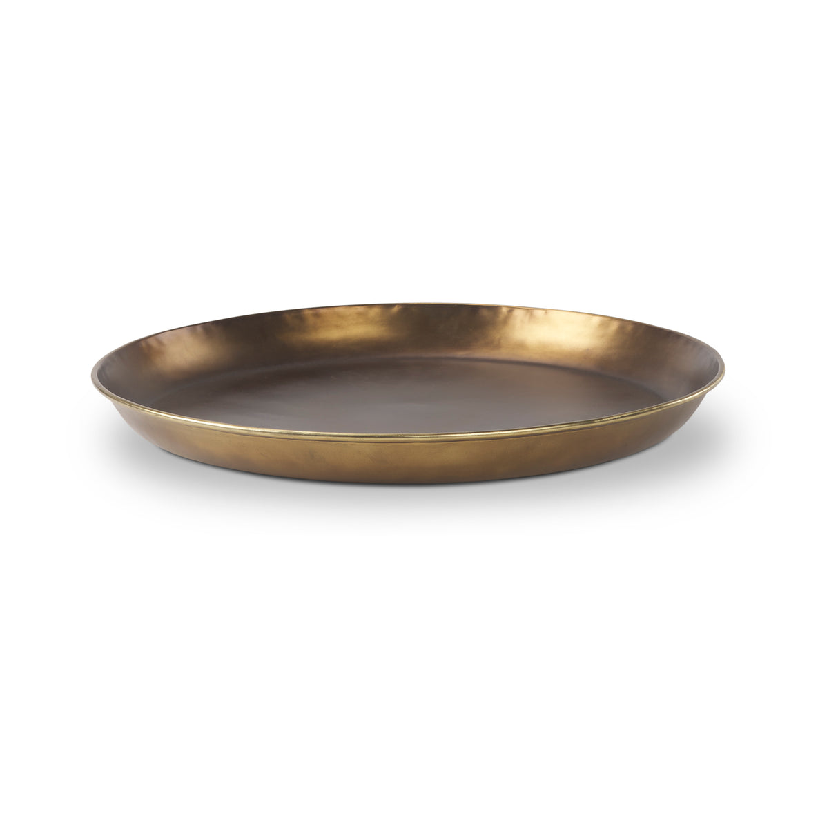 Eagan 24.0L x 24.0W x 2.0H Brass Aluminium Tray Large from Mercana - Luna Furniture