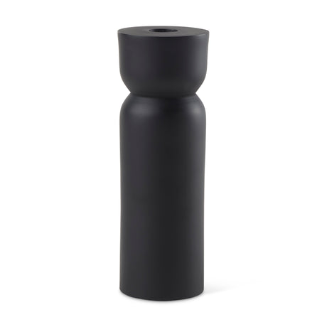 Malta Black Large Metal Candle Holder from Mercana - Luna Furniture