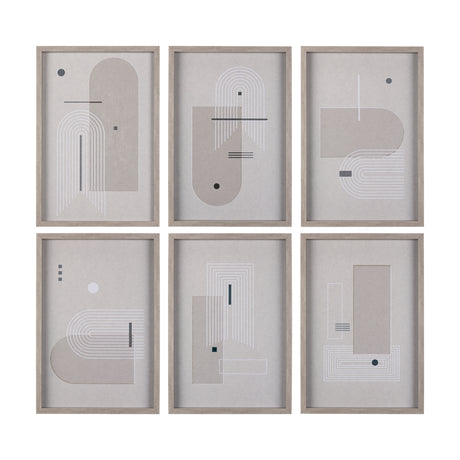 Balance I by Mercana Studio a Hand Embellished Textured Framed Art Print Matted under Glass from Mercana - Luna Furniture