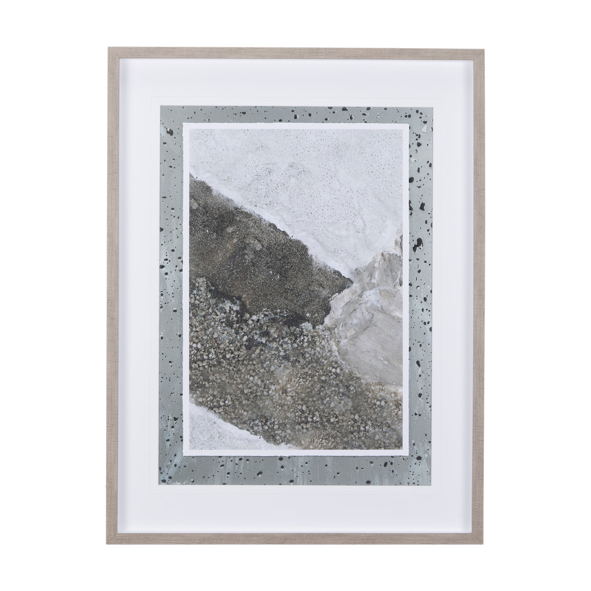Mudslide II by Mercana Studio a Hand Embellished Textured Framed Art Print Matted under Glass from Mercana - Luna Furniture