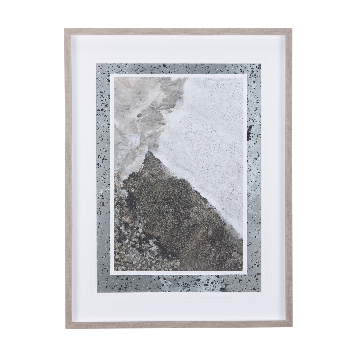 Mudslide IV by Mercana Studio a Hand Embellished Textured Framed Art Print Matted under Glass from Mercana - Luna Furniture