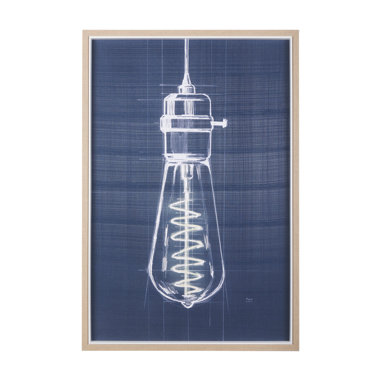 Bright Idea I by Mercana Studio a Hand Embellished Textured Framed Art Print from Mercana - Luna Furniture