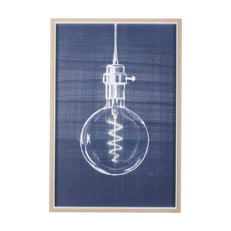 Bright Idea II by Mercana Studio a Hand Embellished Textured Framed Art Print from Mercana - Luna Furniture